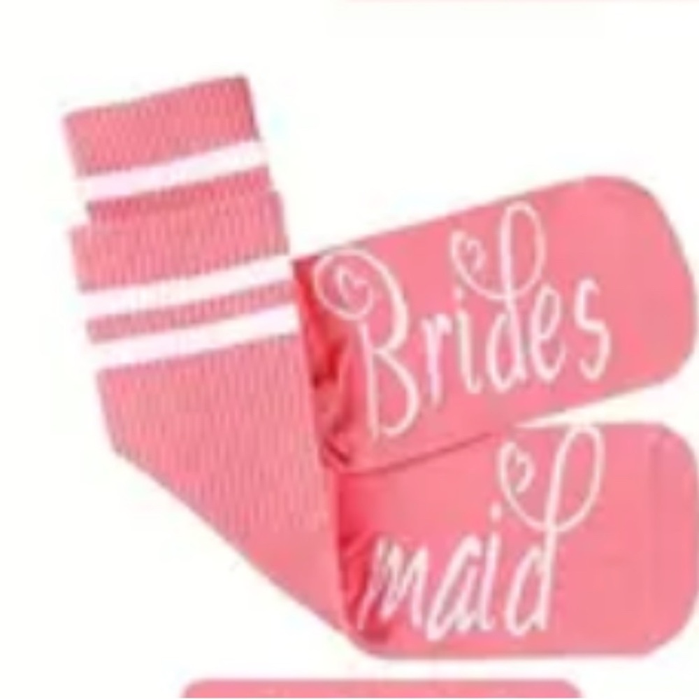 Bridesmaid Pink Party Socks